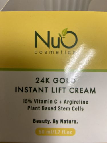 Customer photo review of 24K Gold Cream Instant Lift Cream