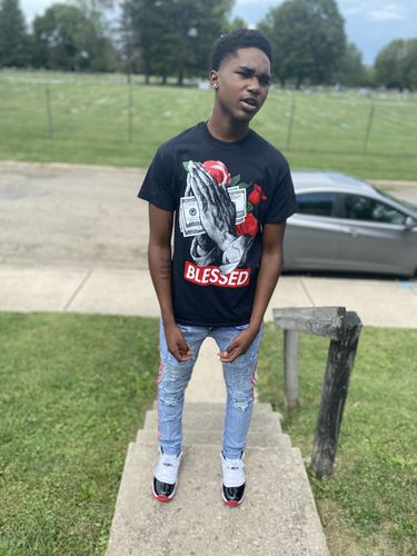 Customer photo review of Triple Stripe Reflective Skinny Fit Denim Light Indigo - Red (M4874R1D)