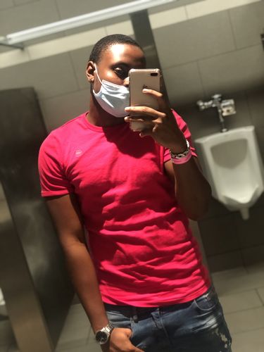 Customer photo review of Ripped & Repaired Skinny Fit Denim Medium Blue Wash (M4290DA)