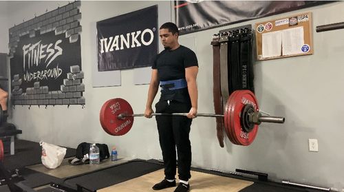 Customer photo review of Strength Shop 13mm Lever Belt - IPF Approved - Blue