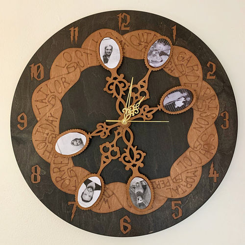 Customer photo review of WEASLEY WALL CLOCK WITH SPOONS