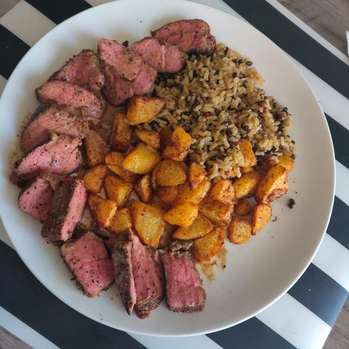 Customer photo review of Tri-Tip Steak - 4 Steaks Pack