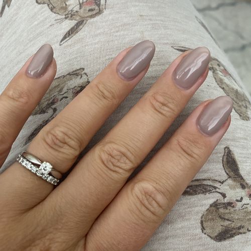 Customer photo review of Bluesky Beige Brown Nude Nail Gel Polish - 80594 FIELD FOX - UV/LED Soak 10ml