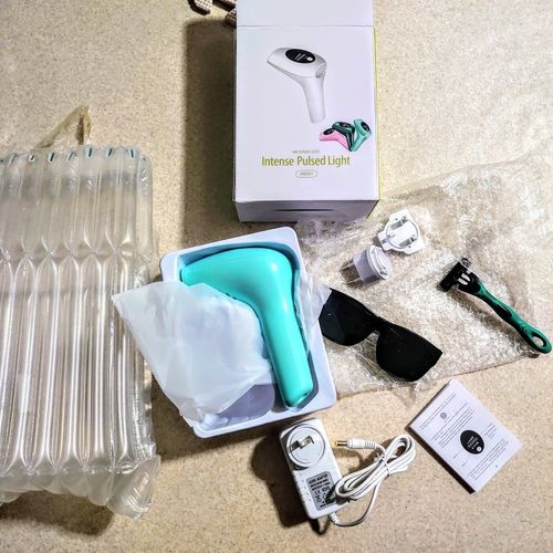Customer photo review of Upgraded IPL Laser Hair Removal Handset - Painless Electric Epilator