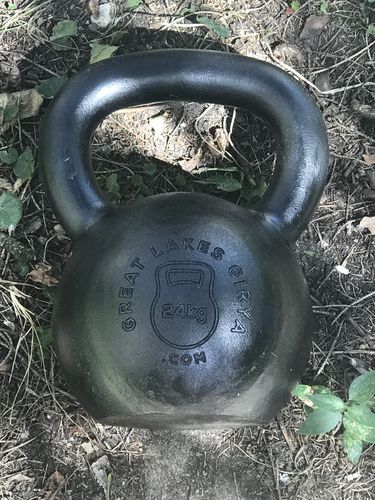 Customer photo review of 24kg / 53lbs E-coated Cast Iron Kettlebell