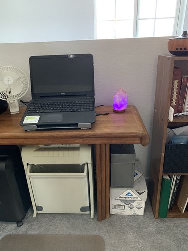 Customer photo review of Color Changing Himalayan Salt Lamp (mini)