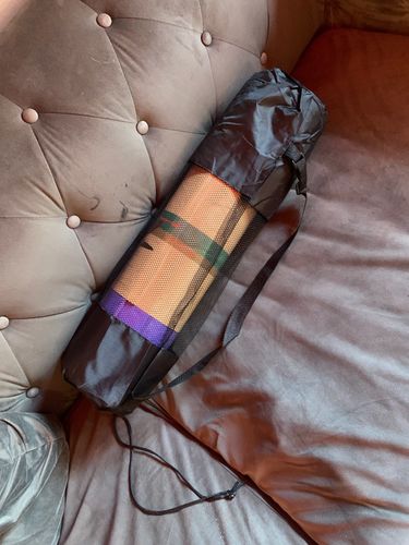 Customer photo review of Non Slip TPE Yoga Mat With Position Lines - Fitness Alignment Yoga Mat
