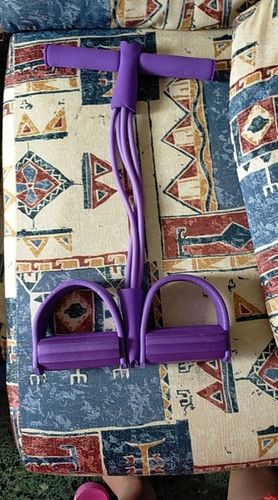 Customer photo review of Foot Pedal Resistance Elastic Pull Ropes Exercises