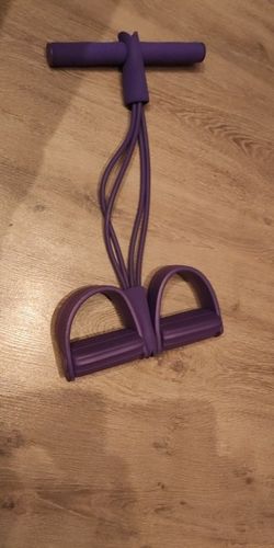 Customer photo review of Foot Pedal Resistance Elastic Pull Ropes Exercises
