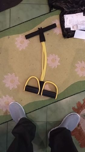 Customer photo review of Foot Pedal Resistance Elastic Pull Ropes Exercises