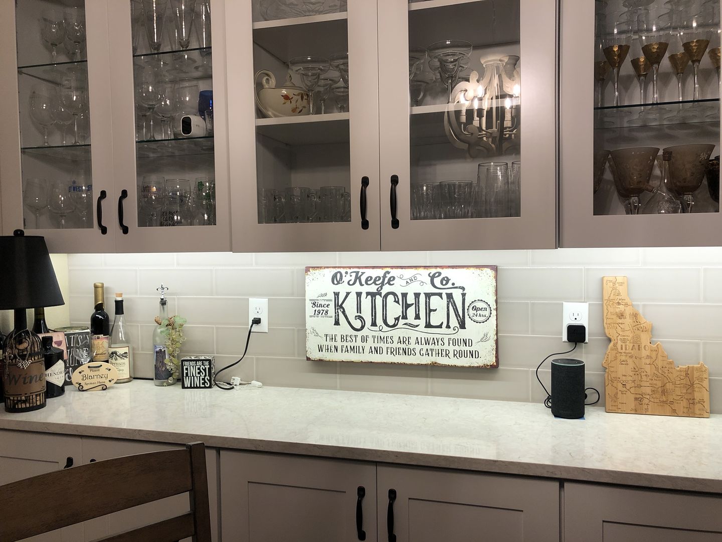 Customer photo review of Personalized-Kitchen Best of Times-Large Canvas(Not Printed on Metal)-Stretched on a Wood-Dining Room Kitchen- Housewarming or Wedding Gift