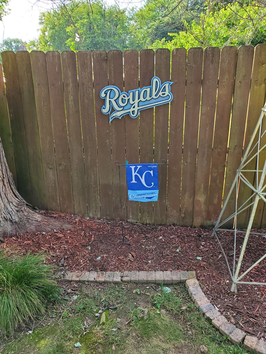 Customer photo review of Kansas City Royals Script 3D Metal Artwork