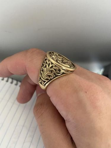 Customer photo review of St. Christopher Ring (Gold)