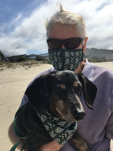 Customer photo review of Matching Bandana & Facemask Bundle