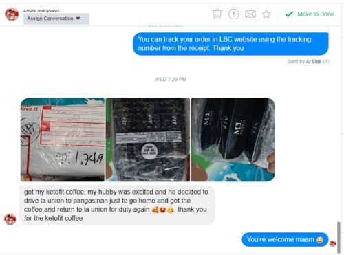 Customer photo review of KETOFIT 10 IN 1 COFFEE (BUY 1 GET 1)