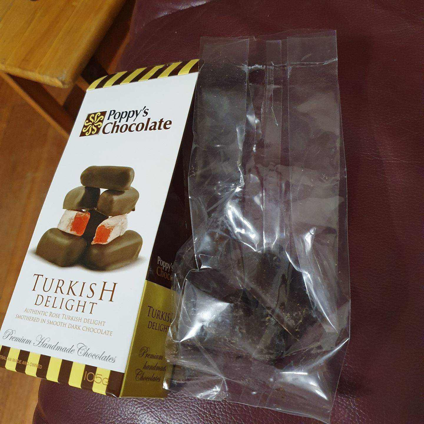 Customer photo review of Chocolate Coated Turkish Delight 105g