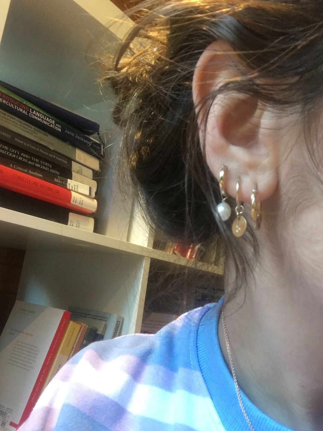 Customer photo review of Custom Engraved Hoops