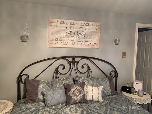 Customer photo review of Custom Couple Music Premium Canvas - Ready to Hang