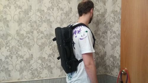 Customer photo review of Mark Ryden USB Recharging Multi-layer Backpack Bags For Travel