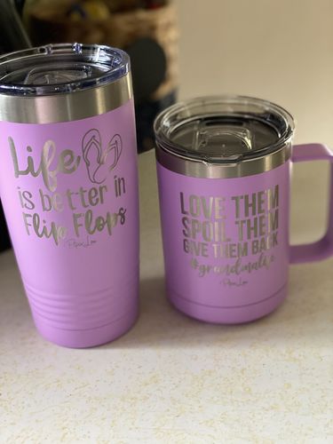 Customer photo review of Love Them Spoil Them Give Them Back 15oz Coffee Mug Tumbler