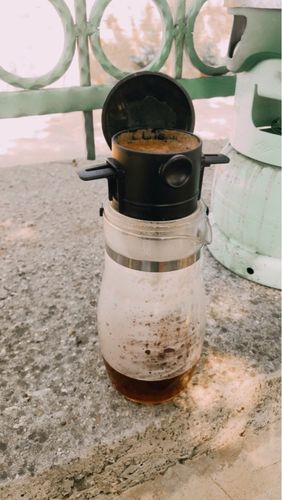 Customer photo review of Coffee Filter Portable 304 Stainless Steel Drip Coffee Tea Holder Funnel Baskets Reusable Stand Coffee Dripper With Filter Cup