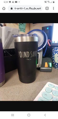 Customer photo review of Personalized (CUSTOM) Laser Etched Tumbler