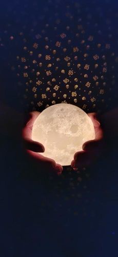 Customer photo review of 3D Lunar Mystical Lamp
