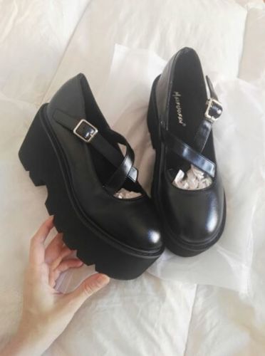 Customer photo review of Mary Jane Shoes Platform Goth