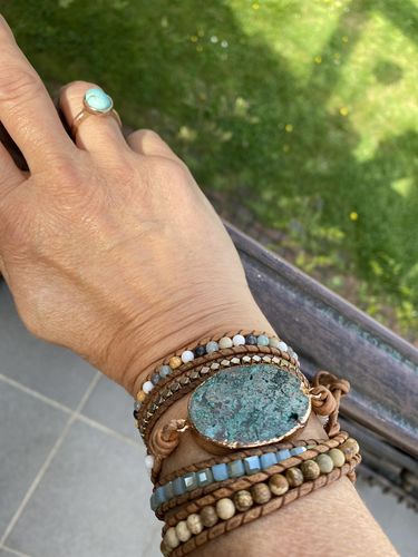 Customer photo review of Harmoniearmband aus ozeanischem Jaspis