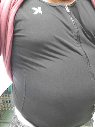 Customer photo review of Men's Zipper Heat Trapping Sweat Vest