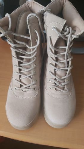 Customer photo review of Desert Military Tactical Boots