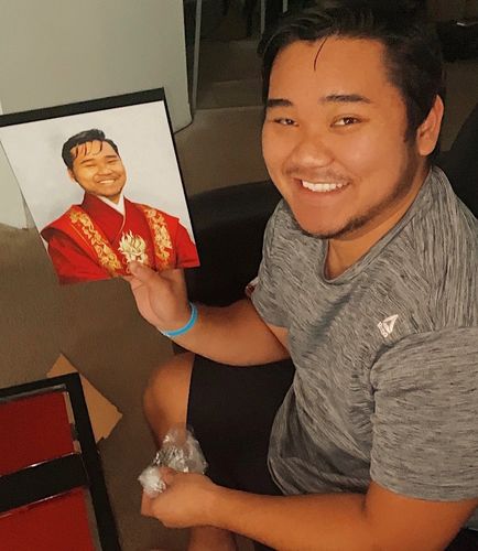 Customer photo review of The Asian Emperor - Custom Canvas