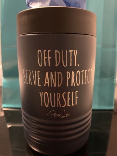 Customer photo review of Custom Personalized Can Koozie Tumbler