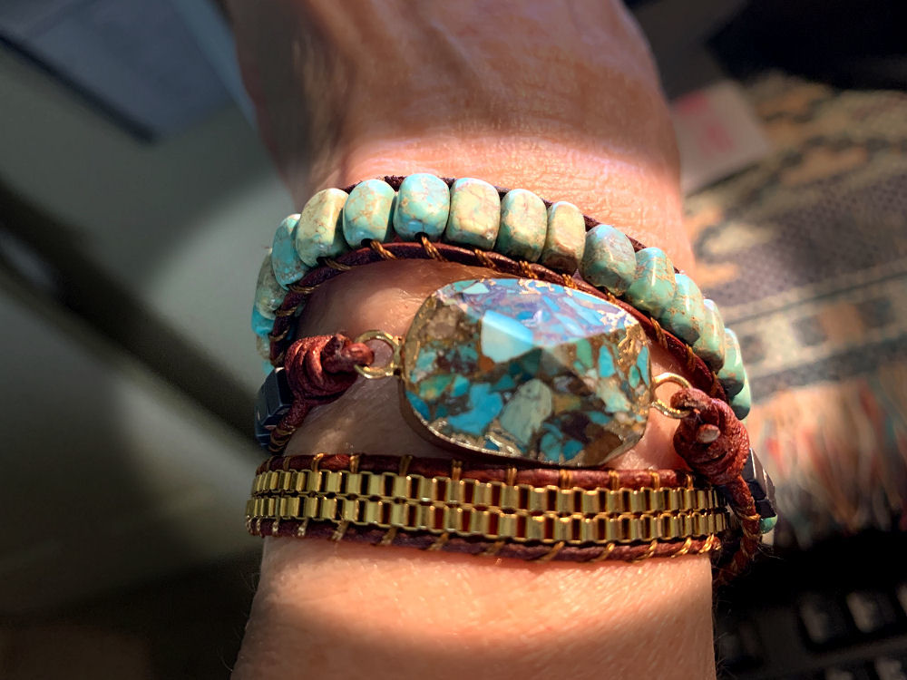 Customer photo review of Intense Emperor Jasper Wrap Bracelet