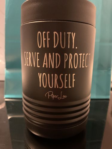 Customer photo review of Custom Personalized Can Koozie Tumbler