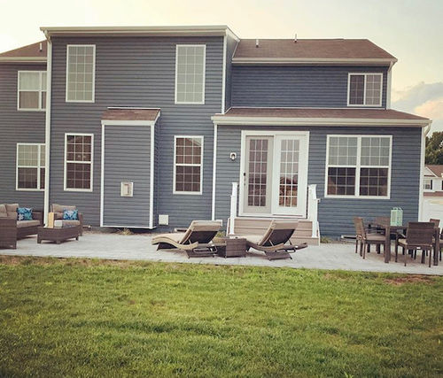 Customer photo review of Bari 14 Piece Combination Outdoor Furniture Set (L) in Mixed Gray