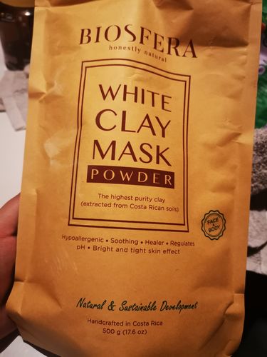 Customer photo review of White Clay Mask Powder