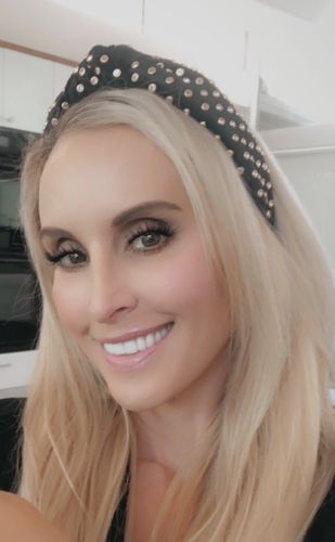 Customer photo review of GOLD CRYSTAL HEADBAND