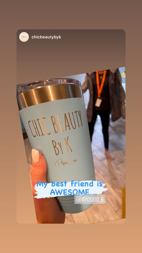 Customer photo review of Personalized (CUSTOM) Laser Etched Tumbler