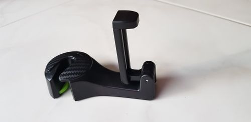 Customer photo review of Car Headrest Hook with Phone Holder Seat Back Hanger for Bag Handbag Purse Grocery Cloth Portable Multifunction Clips Organizer