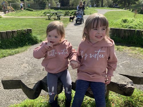Customer photo review of Sisters New Script Hoodies (MRK X)