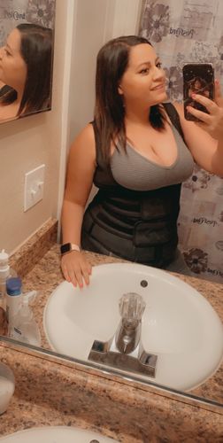 Customer photo review of LUX LATEX VEST - DOUBLE BELT