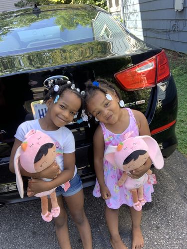 Customer photo review of Personalized Bunny Leyadoll with Gift Bag - 2 Skin Tones