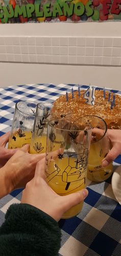 Customer photo review of Pack 6 vasos Lindos Quiltros