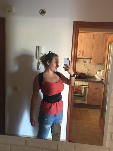 Customer photo review of Dr.Care™ Magnetic Posture Corrective Therapy Back Brace for Men & Women, Comfy Brace Posture Corrector [Limited time offer: Buy 2 Save More 15%]