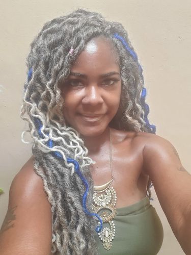Customer photo review of Lit Boho Xtra Goddess Locs
