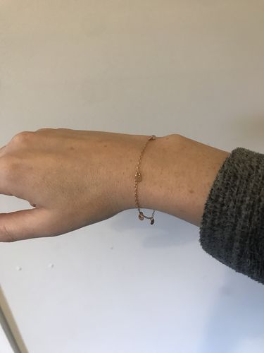 Customer photo review of Tiny Coins Bracelet