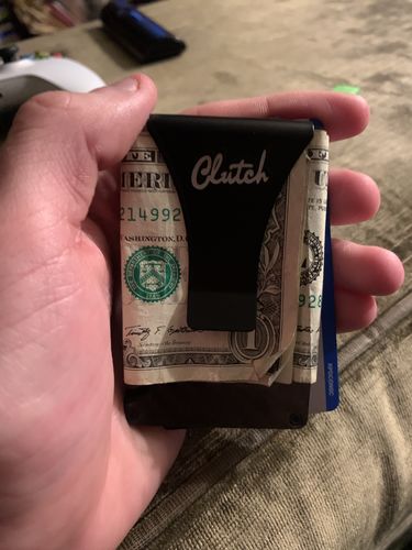 Customer photo review of Real Carbon Fiber Clutch Wallet