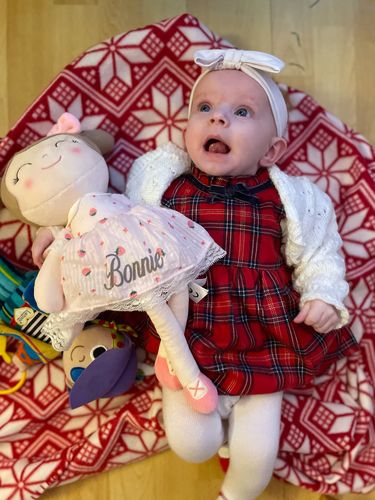 Customer photo review of Personalized Gloveleya Spring Girl Doll With Gift Bag - 5 Colors