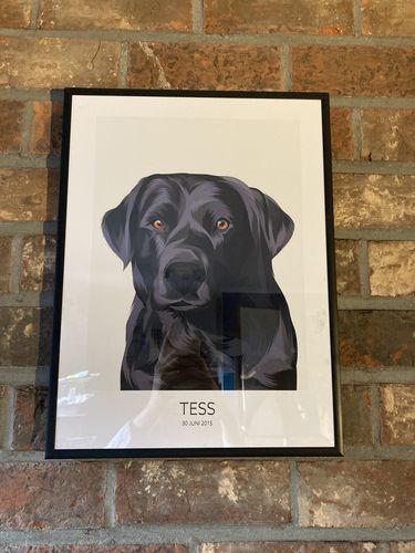 Customer photo review of Maak Je Eigen Pet Frame - Realistisch - Poster Met Lijst